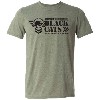 Arctic Cat Black Cat T-Shirt - Heather Green