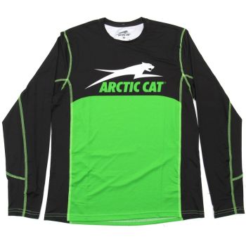Arctic Cat Men's Performance Long Sleeve - Black & Green