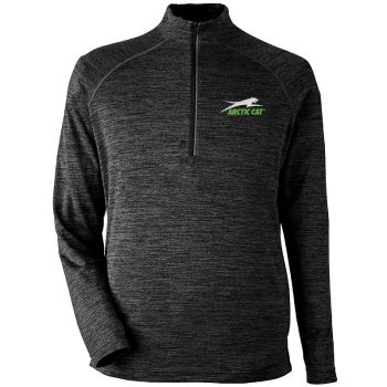 Arctic Cat Men's Aircat 1/4-Zip Long Sleeve Shirt - Heather Black
