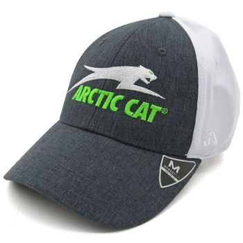 Arctic Cat Fitted Aircat Hat - Gray & White