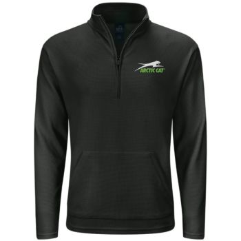 Arctic Cat Men's Aircat 1/4-Zip Long Sleeve Shirt - Black
