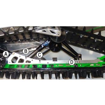 Arctic Cat Heavy-Duty HCR Rail Brace Kit - Unpainted - 2012-2013 M 153 inch