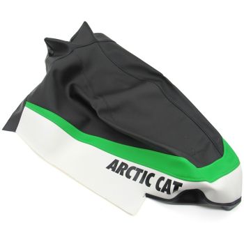 Arctic Cat Mountain Seat Cover - Black & Green - 2012-2017 Models