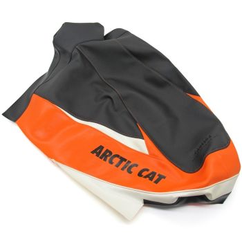 Arctic Cat Mountain Seat Cover - Black, White, & Orange - 2012-2017 Models