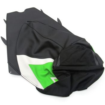 Arctic Cat Mountain Seat Cover - Black, White, & Green - 2012-2017 Models