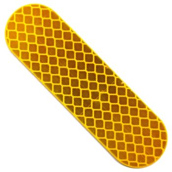 E-Z-GO REFLEX REFLECTOR, AMBER, FRONT