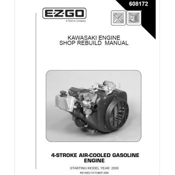 E-Z-GO 13.5-hp Kawasaki Engine Service and Parts Manual - 2008-2019 Models