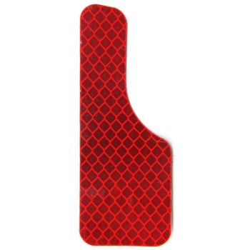 E-Z-GO REAR REFLECTOR DECAL RED, RH