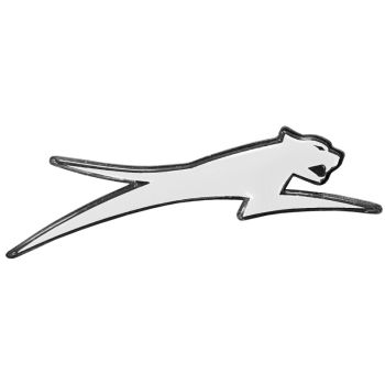 Arctic Cat Aircat Embossed Hood Emblem - White with Black Trim