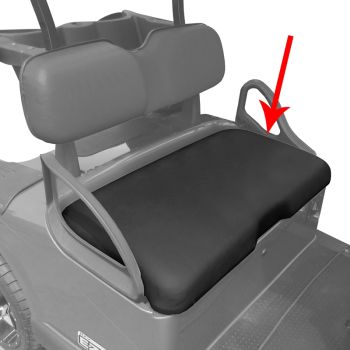 E-Z-GO Seat Bottom Cover - Black - 2009-2015 RXV
