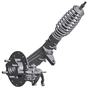 Textron Off Road LH Rear Strut Assembly - 2014-2017 Ambush iS