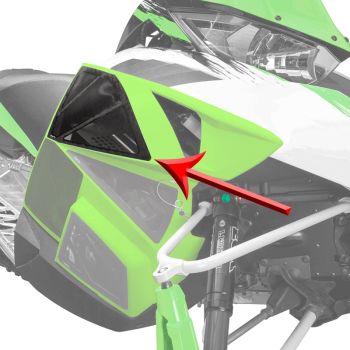 Arctic Cat Vented Side Panel Mesh Screen - 2012-2018 ZR F XF M