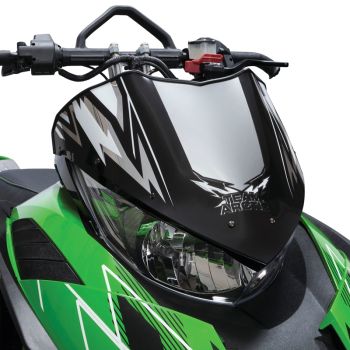 Arctic Cat Pride Low Flyscreen - Chrome & Black - 2014-2026 BC M NOR PTA Riot XF ZR