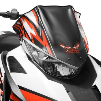 Arctic Cat Pride Low Windshield - Orange - 2014-2027 BC M NOR PTA Riot XF ZR