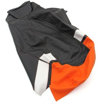 Arctic Cat Mountain Seat Cover - Black, White, & Orange - 2012-2017 Models