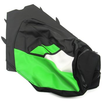 Arctic Cat Mountain Seat Cover - Black, White, & Green - 2012-2017 Models