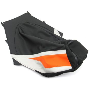 Arctic Cat Mountain Seat Cover - Black, White, & Orange - 2018-2024 M