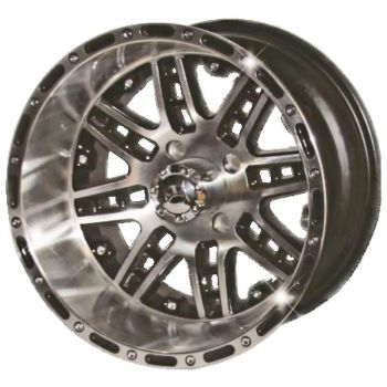 WHEEL-14X8 MEGASTAR BLK MACH