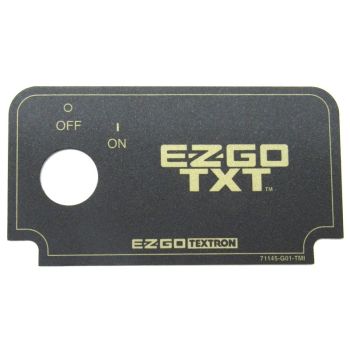 E-Z-GO CONSOLE DECAL-TXT (STD)