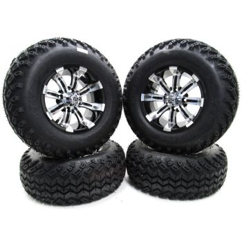 E-Z-GO 23x10-12 Pioneer Tires with Spartan SS 12x7 Wheels