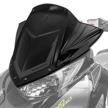Arctic Cat Mid Performance Windshield - Black - 2014-2027 BC M NOR PTA Riot XF ZR - Blemished