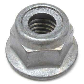 NUT,HEX FLG-NYL LOCK M8X1.25 CL10 SILV