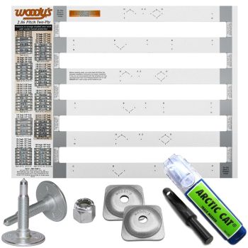 Arctic Cat Woody's 1.075-inch Grand Master 1-Ply Track Stud Kit - 96 Pack