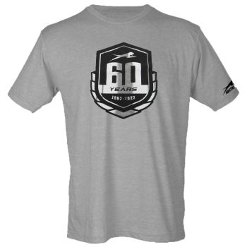 Arctic Cat Men's 60th Anniversary T-Shirt - Gray