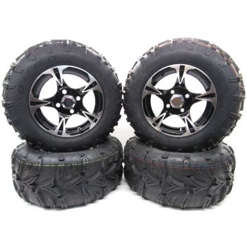 Arctic Cat Duro Kaden Tires & Black Magic Wheels - 26x9R14 & 26x11R14