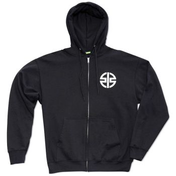Kawasaki Men's River Mark Zip-Front Sweatshirt - Black