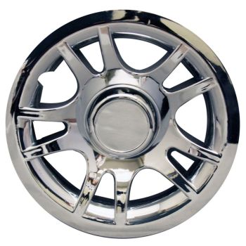 Pro-Fit 8 inch Chrome Split Spoke Wheel Cover - E-Z-GO, Club Car, Yamaha