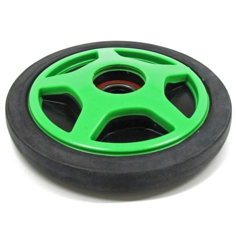 WHEEL,IDLER-6.38 inch-REAR-GRN
