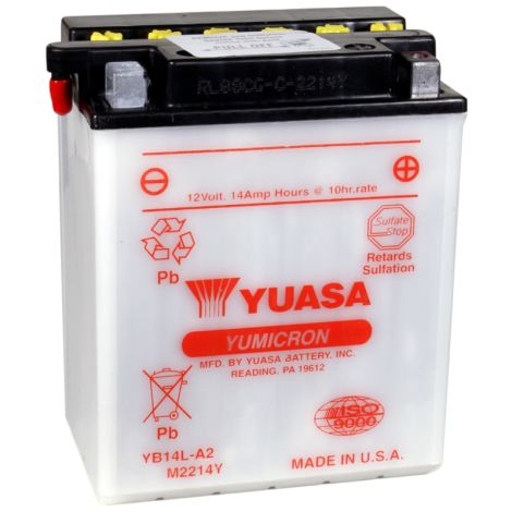 Arctic Cat Lead Acid Battery - YB14L-A2