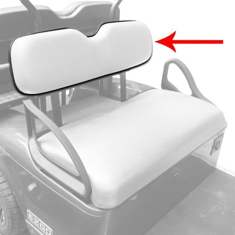 E-Z-GO Seat Back Assembly - White - 1994-2025 Express Shuttle TXT