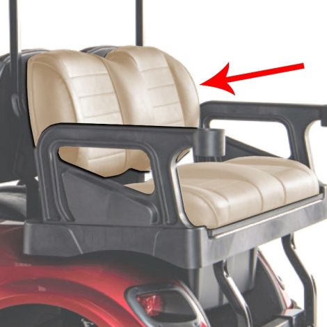 E-Z-GO Premium Rear Seat Back Assembly - Mushroom - 2008-2026 RXV