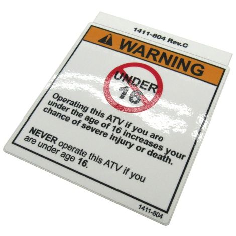 DECAL,WARNING-AGE (16)