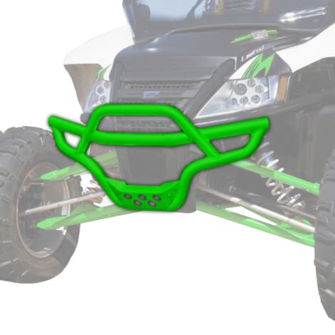 Arctic Cat Aluminum Front Bumper - Team Arctic Green - 2013-2019 Wildcat