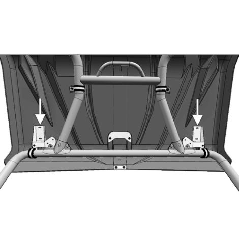 Arctic Cat Light Bar Mount Support Brackets - 2011-2017 Prowler