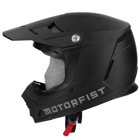 Motorfist Adult MX Defender Helmet - Black