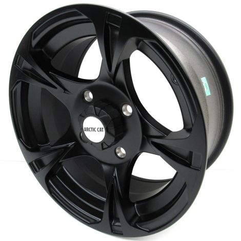Arctic Cat Matte Black 14-inch Front Aluminum Wheel - 2002-2024 Models