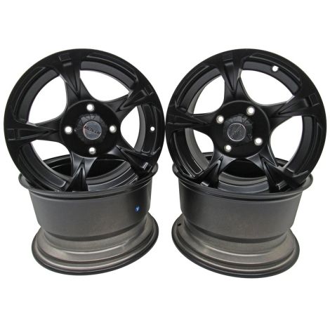 Arctic Cat Matte Black 14-inch Aluminum Wheel Set - 2002-2024 Models