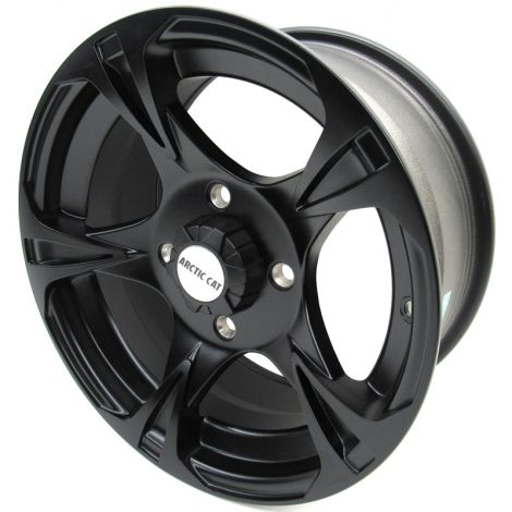 Arctic Cat Matte Black 14-inch Rear Aluminum Wheel - 2002-2024 Models
