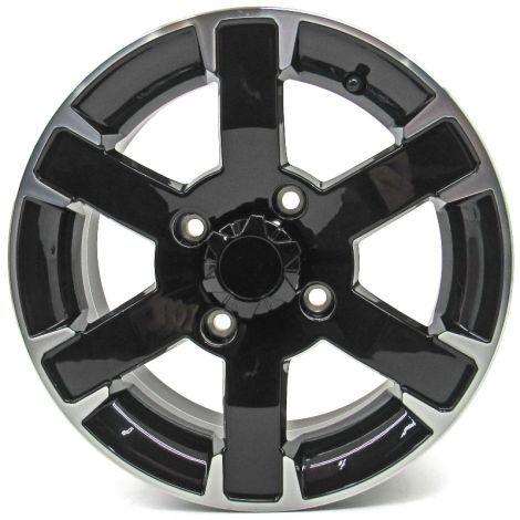 Arctic Cat Machined Black 14x6 Front Aluminum Wheel - 2002-2024 Models