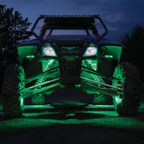 Arctic Cat 4-Pod LED Rock Light Kit - Green - 2018-2025 Wildcat XX