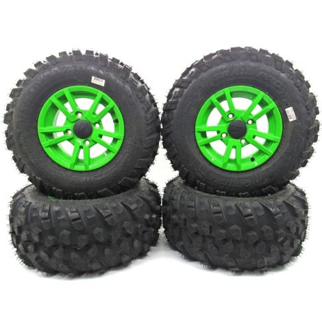 Arctic Cat Carlisle Trail Pro Tires & Green Wheels - 26x9R12 & 26x11R12