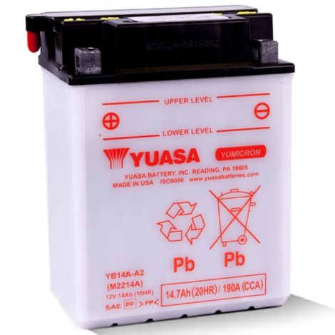 Kawasaki Lead Acid Battery - YB14A-A2