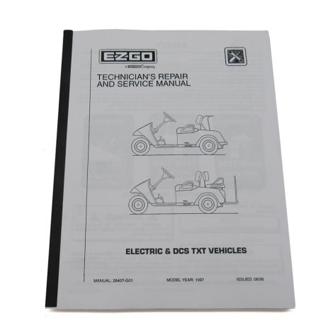E-Z-GO REPAIR MANUAL/SVC-TXT-ELE-1997
