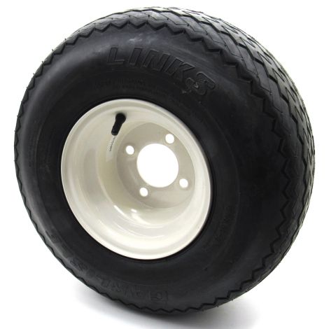 E-Z-GO 18x8.5-8 Links Tire with White 8-inch Wheel