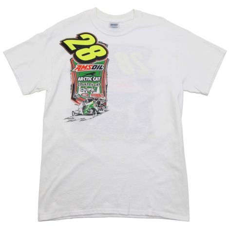#28 PJ Wanderscheid Racing 4 Time World Champion T-Shirt - White