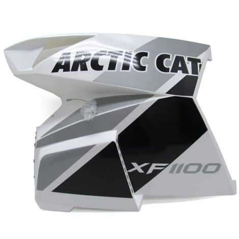 Arctic Cat LH Side Panel - White - 2013 XF 1100 Sno Pro LTD